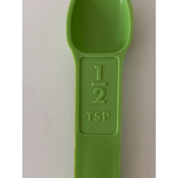 Tupperware Stacking Cookie Cutters Measuring Spoons Lot of 10 vintage - Picture 15 of 16